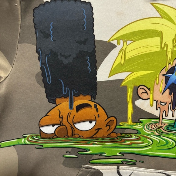 Members Only Nickelodeon Mash Up Pullover Hoodie-Hey Arnold SpongeBob Rugrats M - Picture 7 of 16